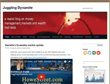 Tablet Screenshot of jugglingdynamite.com
